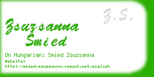 zsuzsanna smied business card